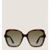 Stuart Weitzman CRYSTAL GEOMETRIC SQUARE SUNGLASSES