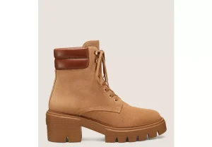 Stuart Weitzman SOHO LACE-UP BOOTIE