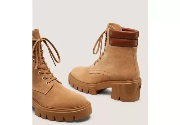 Stuart Weitzman SOHO LACE-UP BOOTIE